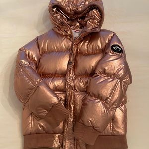 Rose gold appaman girls puffer jacket